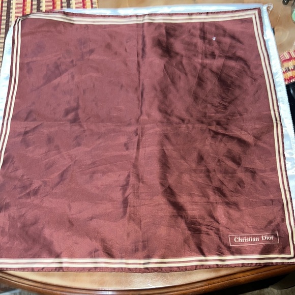 Vintage Christian Dior Square Scarf - Picture 1 of 6
